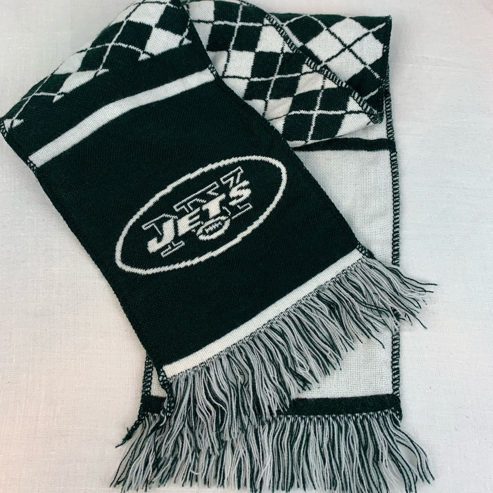 NY Jets Fringe Scarf